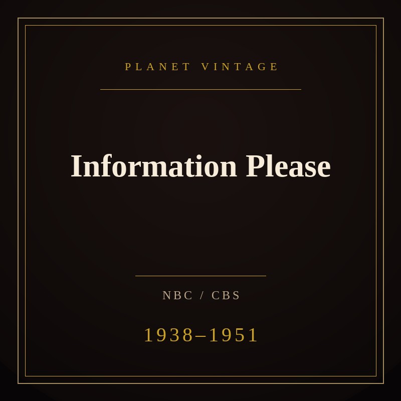 Information Please cover art