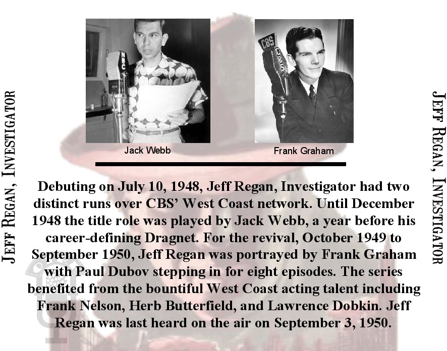 Jeff Regan, Investigator cover art