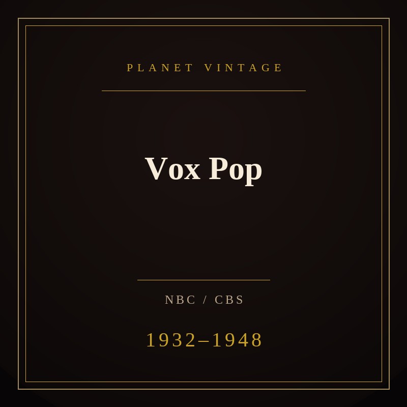 Vox Pop cover art